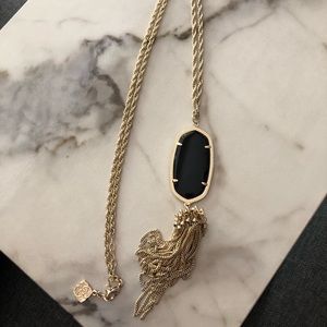 Kendra Scott Black Pendant Necklace